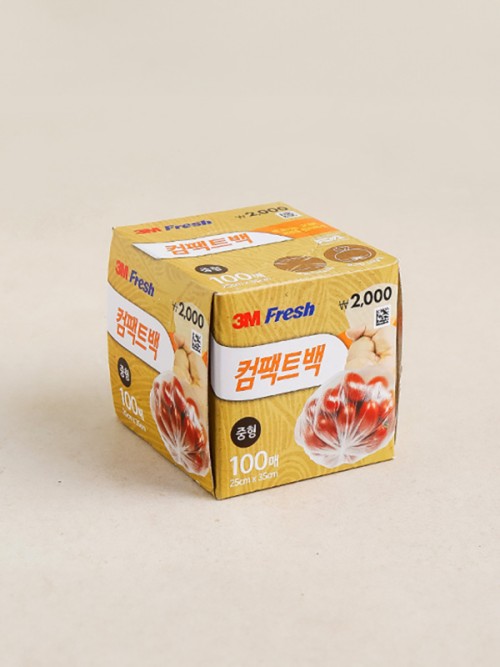 3Mถุงซิปล็อคขนาดกลาง (Compact Bag) บรรจุ 100 ชิ้น