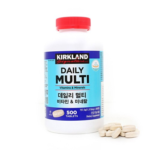 Kirkland Daily Multivitamin – วิตามินรวมแบบเม็ด 1,515 มก. (500 เม็ด)