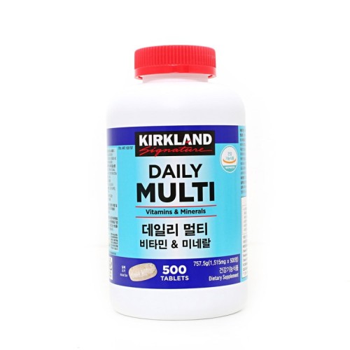 Kirkland Daily Multivitamin – วิตามินรวมแบบเม็ด 1,515 มก. (500 เม็ด)