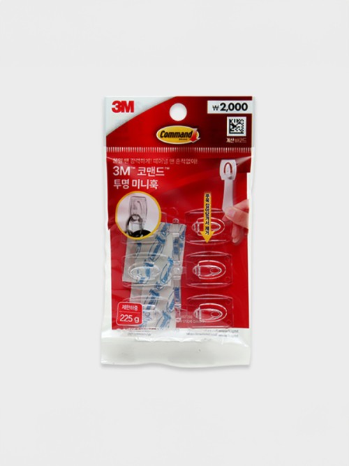 3M ตะขอใสขนาดเล็กจากแบรนด์ (6 แพ็ค)