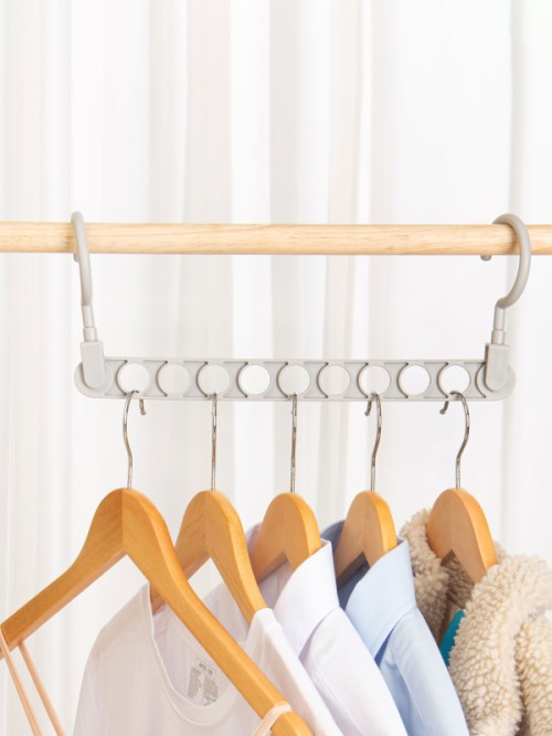 ที่แขวนเก็บของในตู้เสื้อผ้า 9 ช่อง แบบ 2 ทิศทาง