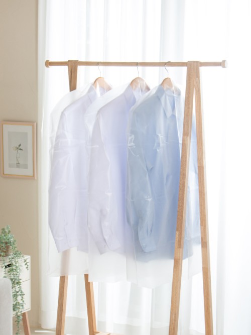 ผ้าปกคลุมเสื้อผ้าทำจาก PEVA ขนาด 60x90 ซม. จำนวน 3 ชิ้น