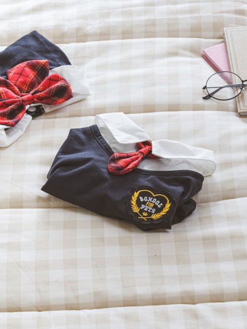 เสื้อ Necktie Uniform สัตว์เลี้ยง Size L