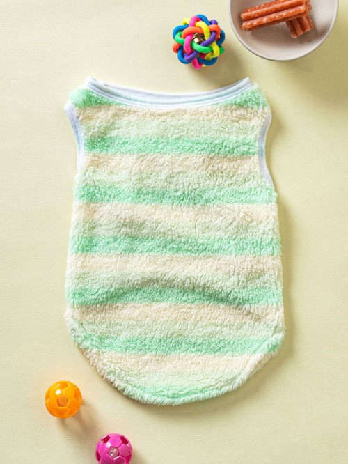 ชุดนอน Stripe สัตว์เลี้ยง Size L (สีเขียว)