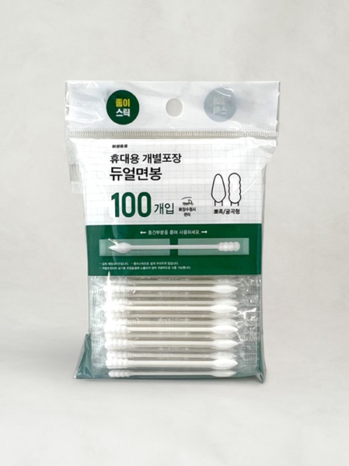 คอตตอนบัดเกลียวสีขาว บรรจุแยกชิ้น 100 ชิ้น
