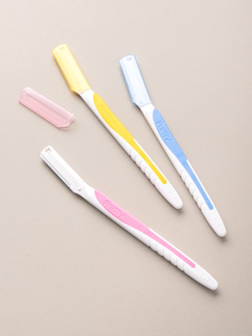 มีดโกนขนใบหน้า L-Shape รุ่น Pretty ของ KAI (ผลิตในประเทศญี่ปุ่น) 3 ชิ้น