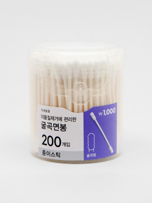 ก้านสำลีแบบเกลียว 200 ชิ้น