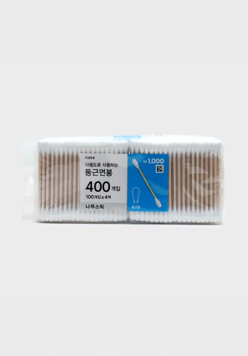 สำลีก้านไม้ (100 ชิ้น X 4 แพ็ค)