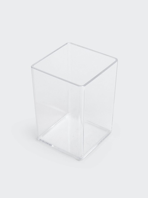 กล่องจัดระเบียบแบบใส (ขนาด 8.2 x 8.2 x 12.4 ซม.)