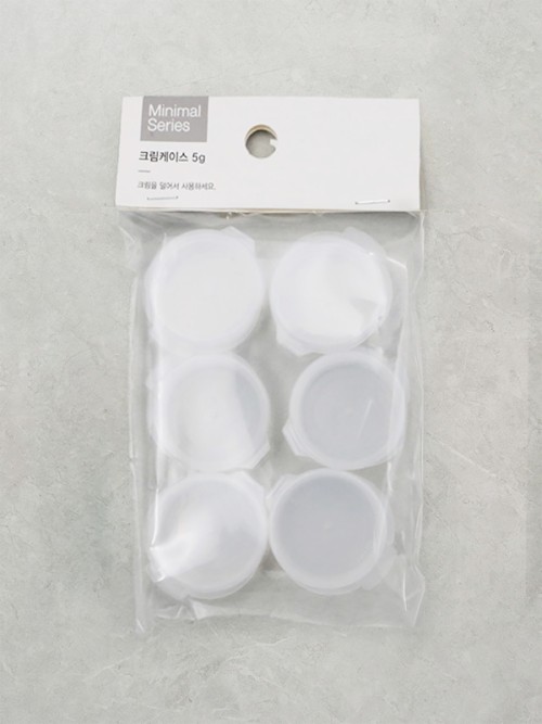 กล่องครีมแบบเปิด-ปิด  (5 กรัม) (6 ชิ้น)
