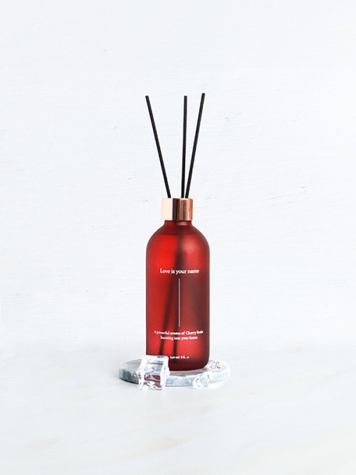 น้ำหอมปรับอากาศขวดกระจกเคลือบสี 240 มล. กลิ่นแบล็คเชอร์รี่