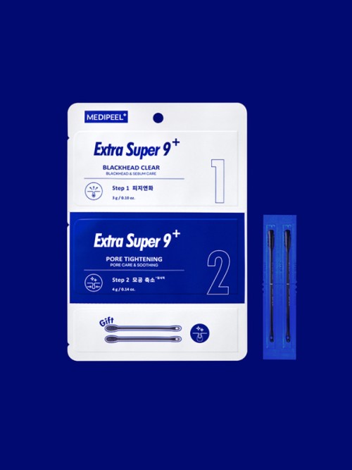 Medipeel Extra Super 9 Plus  แผ่นลอกสิวเสี้ยนสำหรับจมูก ขนาด 1 ชิ้น