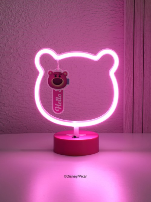 ไฟนีออน LED รูปหมีสีชมพูพาสเทล น่ารัก จาก Pixar Toy Story