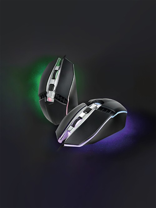 เมาส์สำหรับเล่นเกมที่มาพร้อมกับไฟ LED สามารถปรับ DPI ได้ 3 ระดับ
