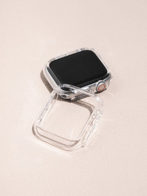 เคสใสสำหรับ Apple Watch ขนาด 45mm ที่ทำจากวัสดุ Polycarbonate (PC)