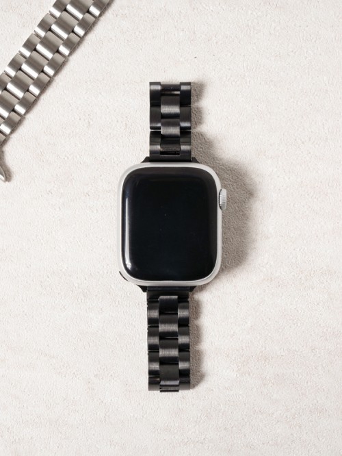 สายข้อมือสเตนเลสสตีล (Steel Strap) สำหรับ Apple Watch สีดำ (38/40/41)