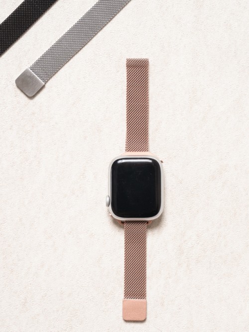 สายนาฬิกาแม่เหล็กสตีล Apple Watch สีชมพู (38/40/41mm)