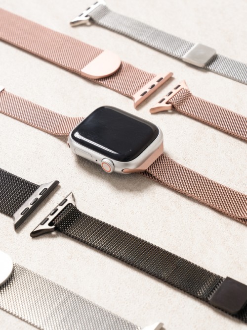 สายนาฬิกาแม่เหล็กสตีล Apple Watch สีชมพู (38/40/41mm)