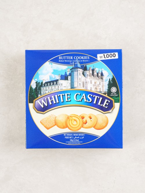 คุกกี้เนย White Castle ที่มีรสชาติเนยหอมๆ และมีเนื้อสัมผัสกรอบและละมุน 100กรัม