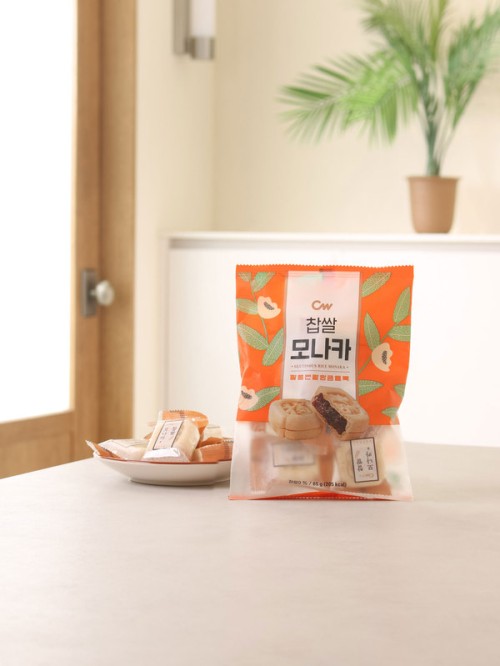 ขนม Monaka ข้าวเหนียวชองวูไส้ถั่วแดงหวาน 65 กรัม