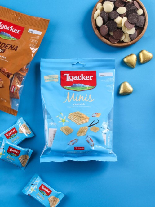ขนม Loacker Minis รสวานิลลา 90กรัม