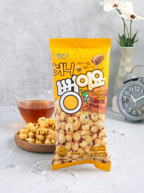 ขนม Honey Pungiyo  มีความกรอบและรสหวานจากน้ำผึ้ง 50กรัม