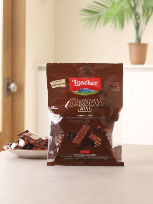 ขนมช็อกโกแลต Loacker Gardena Mini ทำจากโกโก้เอกวาดอร์ 76.5กรัม