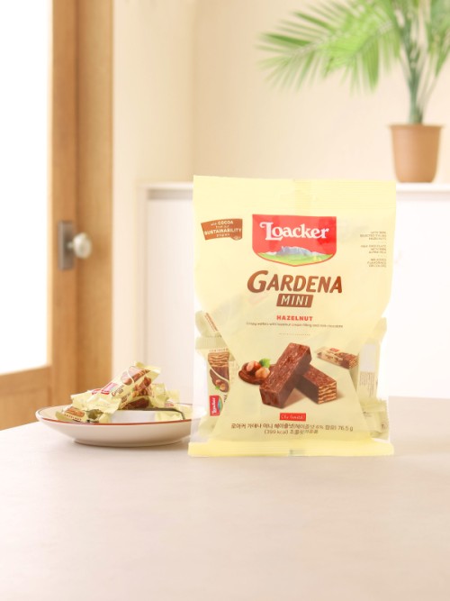 ขนมช็อกโกแลต Loacker Gardena Mini Hazelnut 76.5กรัม