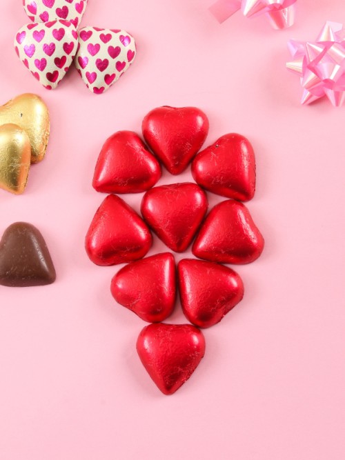 ช็อกดกแลต Sorinni Heart Chocolateที่มีสีแดงสดใสเข้มข้น รูปหัวใจสุดน่ารัก 65กรัม
