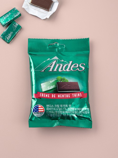 ขนม Andes Creme de Minthe Thins รสครีมมิ้นต์และช็อคโกแลต 65.8กรัม