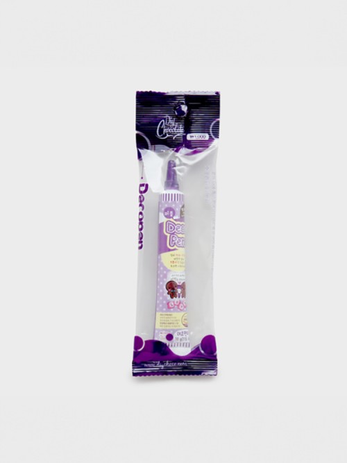 ปากกาตกแต่งสีม่วงไส้ Choccolate 20กรัม