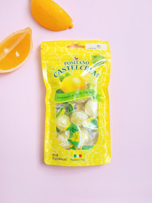 ลูกอม Castel Cream รสเลมอน 50กรัม