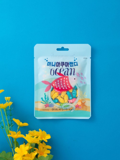 ลูกอมรูปปลา Mini Aqua Candy (40 กรัม)