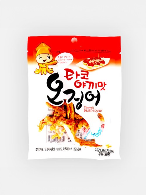 ปลาหมึกปรุงรสทาโกะยากิ (30 กรัม)