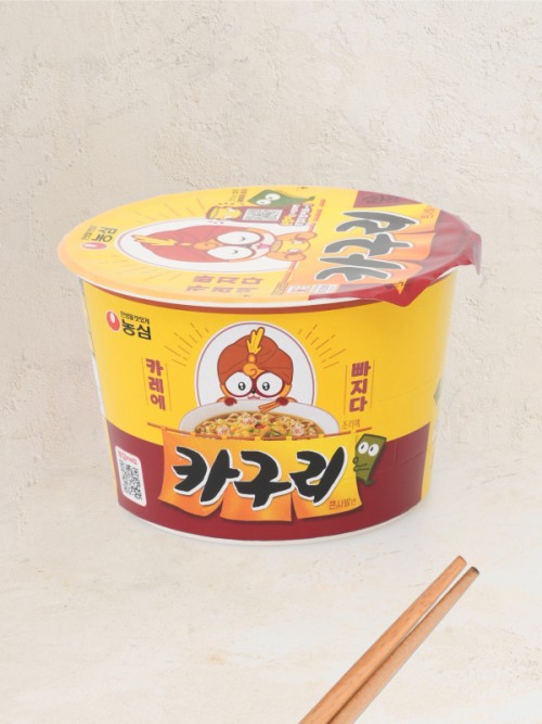 มาม่าเกาหลี รสแกงกะหรี่รสเผ็ดจัด Nongshim Kaguri 103กรัม