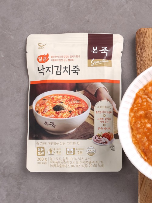 โจ๊กปลาหมึกเผ็ดกิมจิ 200กรัม