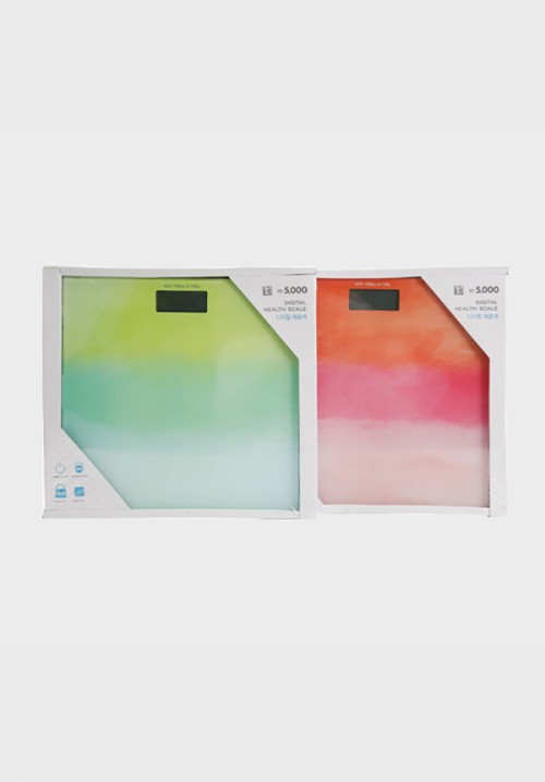 เครื่องชั่งน้ำหนัก มีสีสันสวยงาม