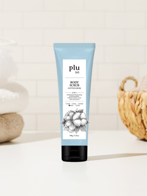 Plu สครับบอดี้ (กลิ่นคอตตอนมัสค์) ขนาด 100 กรัม