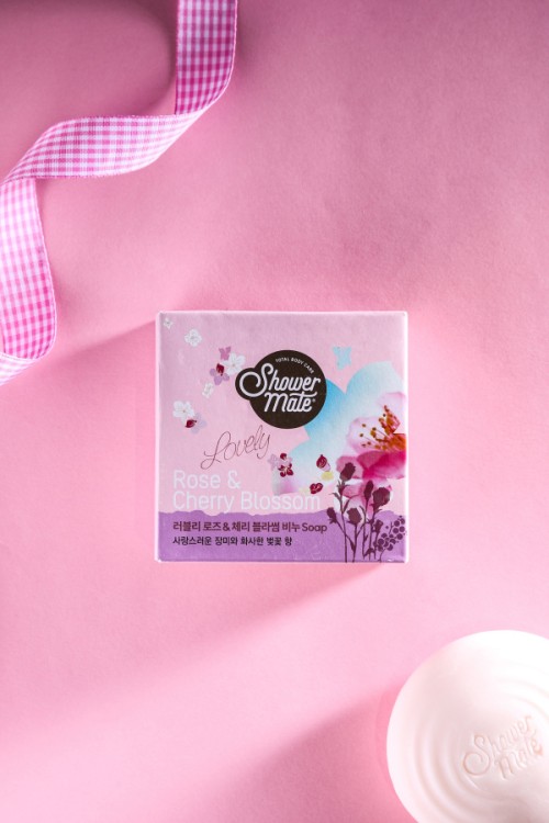 สบู่ Shower Mate กลิ่น Rose & Cherry Blossom 90 กรัม