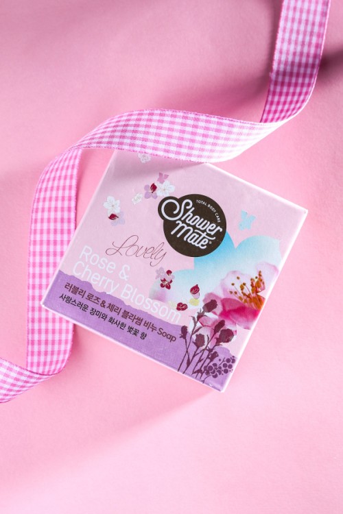 สบู่ Shower Mate กลิ่น Rose & Cherry Blossom 90 กรัม