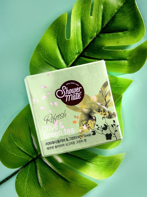 สบู่ Shower Mate กลิ่น Olive & Green Tea 90 กรัม