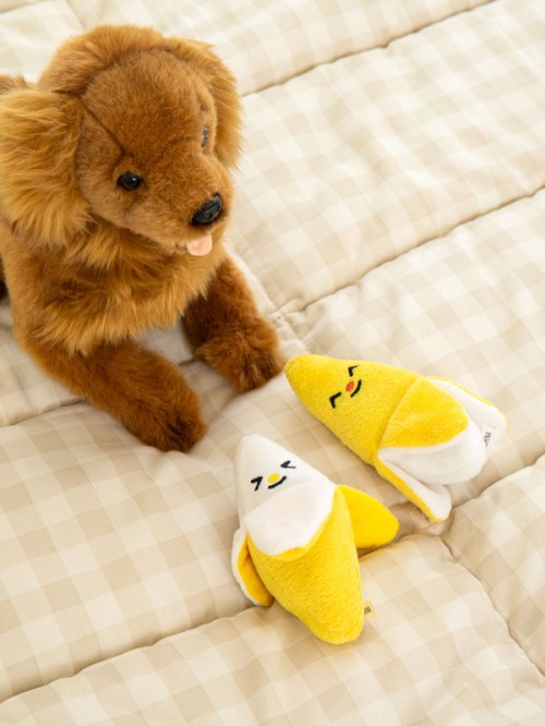 ของเล่นตุ๊กตารูปกล้วย สำหรับสุนัข