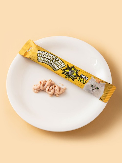 อาหารว่างของแมว Monster Good Life (รสไก่แห้ง) (35กรัม / 5 ชิ้น)