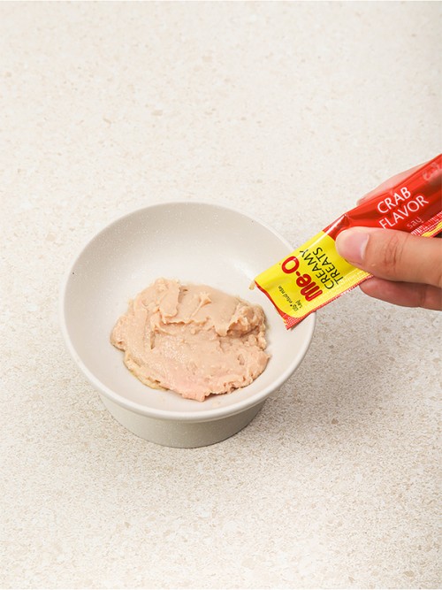 Me-o Creamy Treats รสปู สำหรับแมว (5 ชิ้น) (75 กรัม)