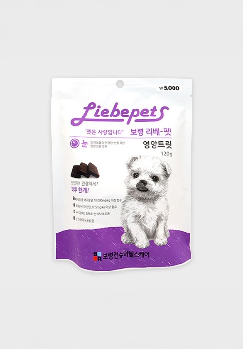 อาหารสุนัข Boryeong Rebepet ช่วยบำรุงสายตา 120กรัม