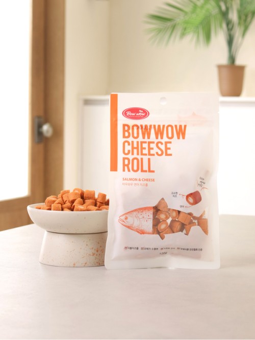 อาหารสุนัข Bowwow แซลมอนชีสโรล 120กรัม