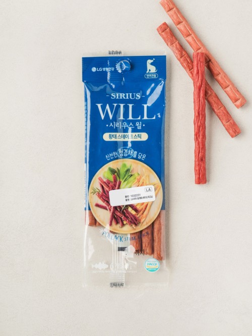 LG Siriuswill Hwangtae Steak Stick – สติ๊กสเต๊กปลาทูแห้ง 22 g