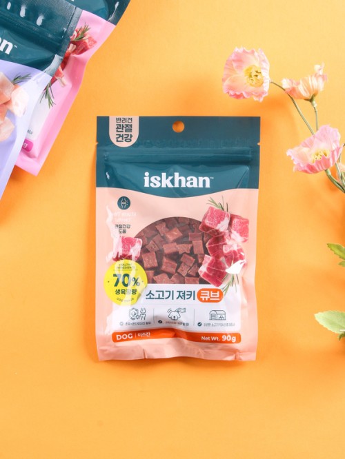 อาหารสุนัข ISkhan เนื้อวัวอบแห้ง (90 กรัม)