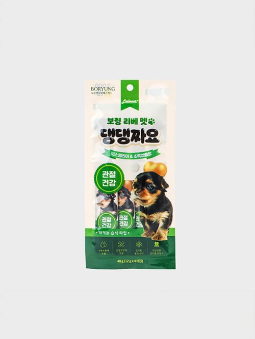 อาหารทานเล่น Boryeong Dangdangjjayo (เสริมข้อต่อของสุนัข)  (12gx4ชิ้น)