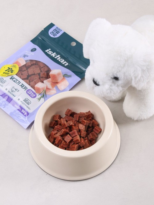 อาหารสุนัข Iskhan เนื้อไก่ Cube Jerky(90 กรัม)